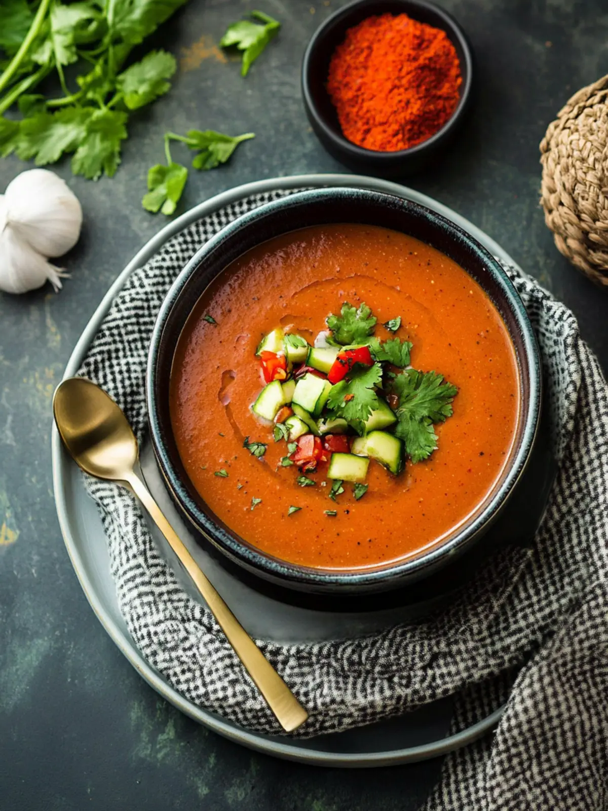 Spicy Gazpacho: Refreshing Flavor with a Kick! 2 Spicy Gazpacho
