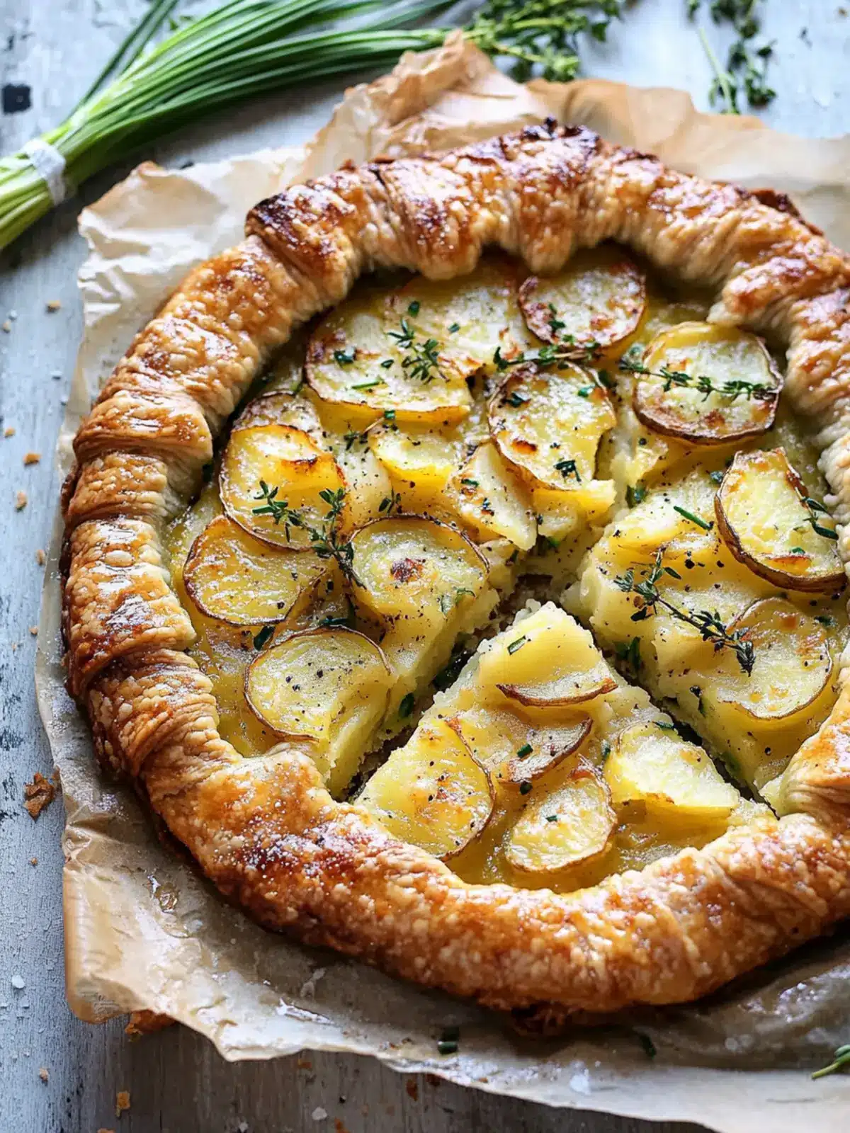 Cheesy Potato Chive Galette: Your New Comfort Food Favorite 2 Cheesy Potato Chive Galette