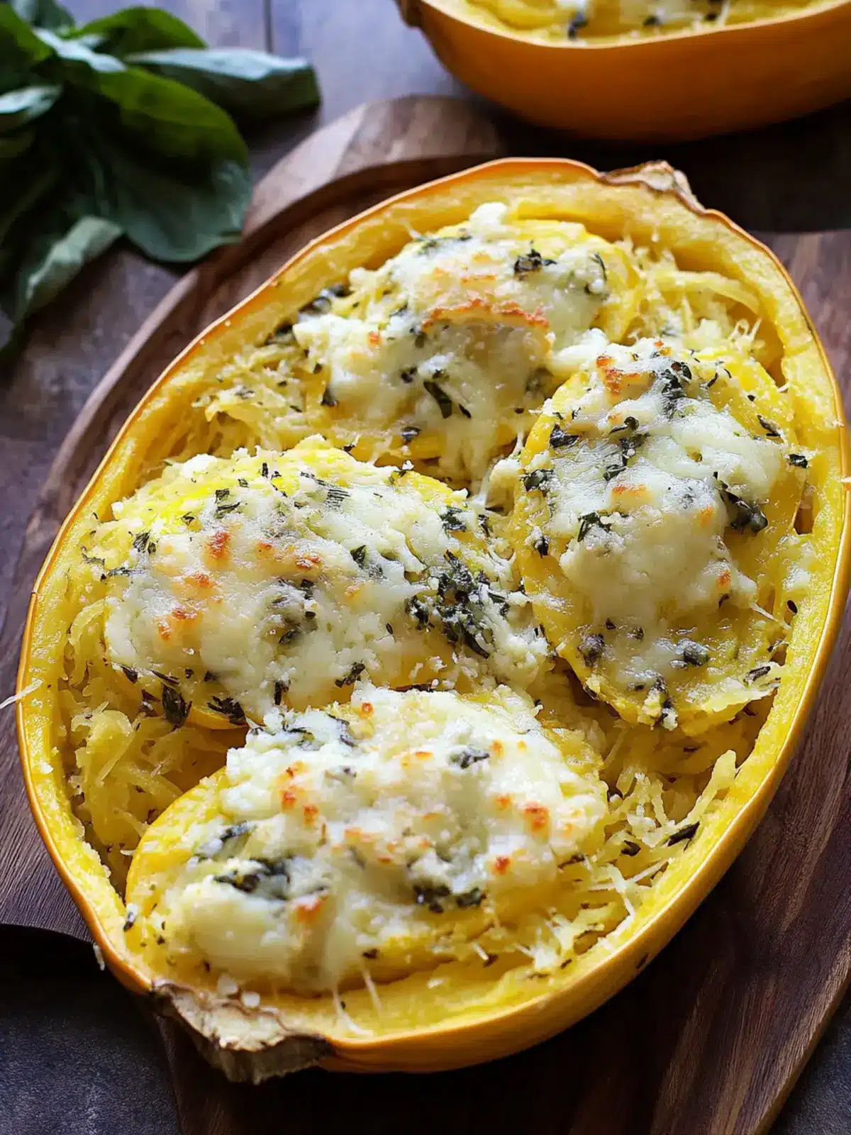 Irresistible Five Cheese Garlic Spaghetti Squash Delight 3 Five Cheese Garlic Spaghetti Squash