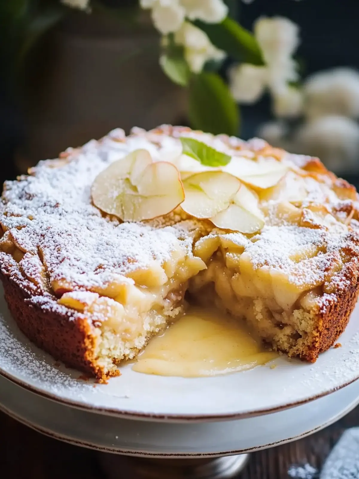 Irresistible Irish Apple Cake with Warm Custard Delight 2 Irish apple cake warm custard