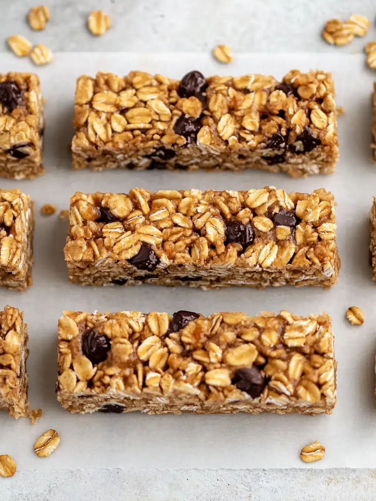 Homemade Granola Bars with Peanut Butter and Dark Chocolate 3 Granola Bars