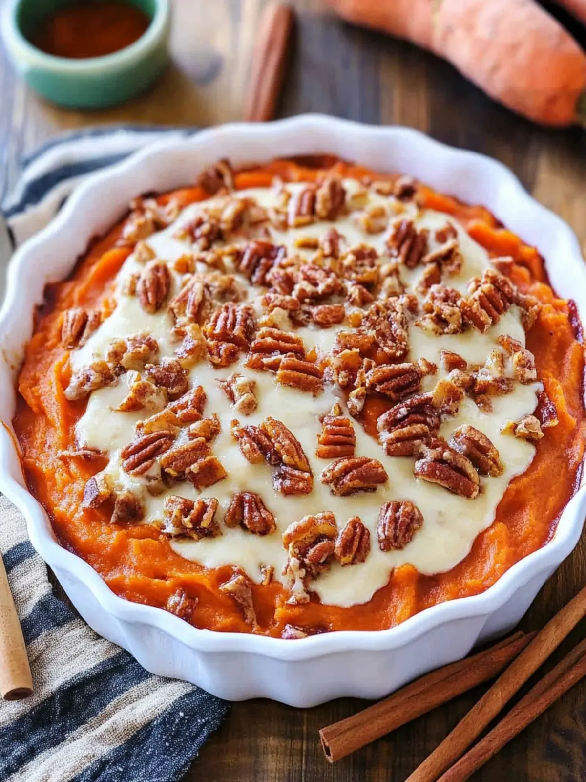 Sweet Potato Casserole with Marshmallows and Pecans Delight 2 Sweet Potato Casserole