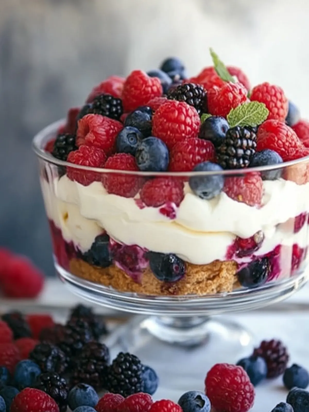 Berry Trifle Bliss: Irresistibly Delicious Layered Delight 3 Berry Trifle