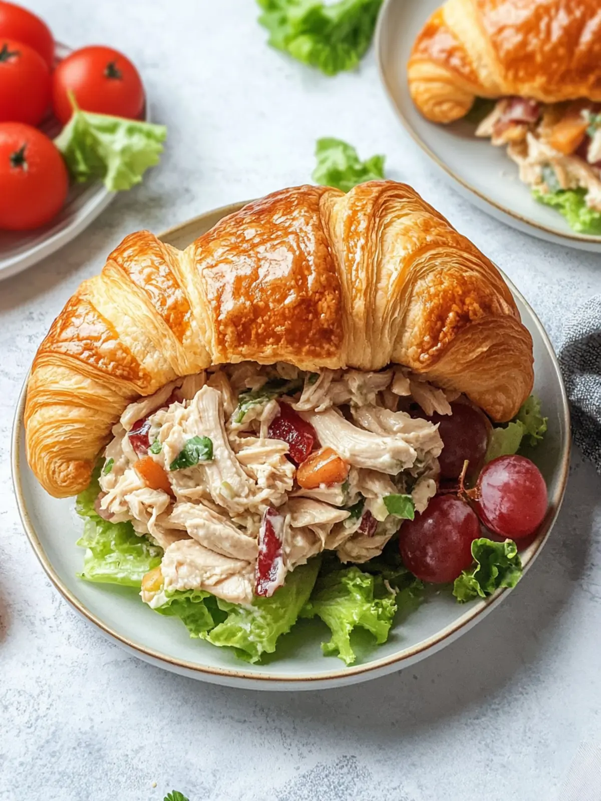Autumn Chicken Salad Croissants for Cozy Fall Feasts 2 Autumn Chicken Salad Croissants