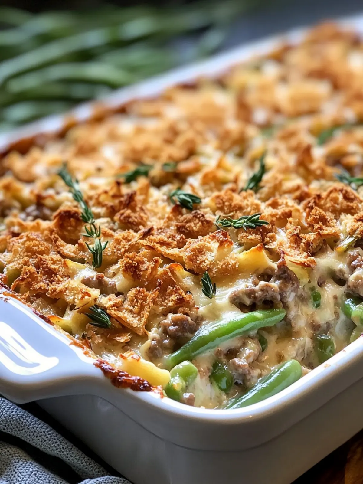 Irresistible Hamburger Green Bean Casserole Your Family Will Love 2 Hamburger Green Bean Casserole
