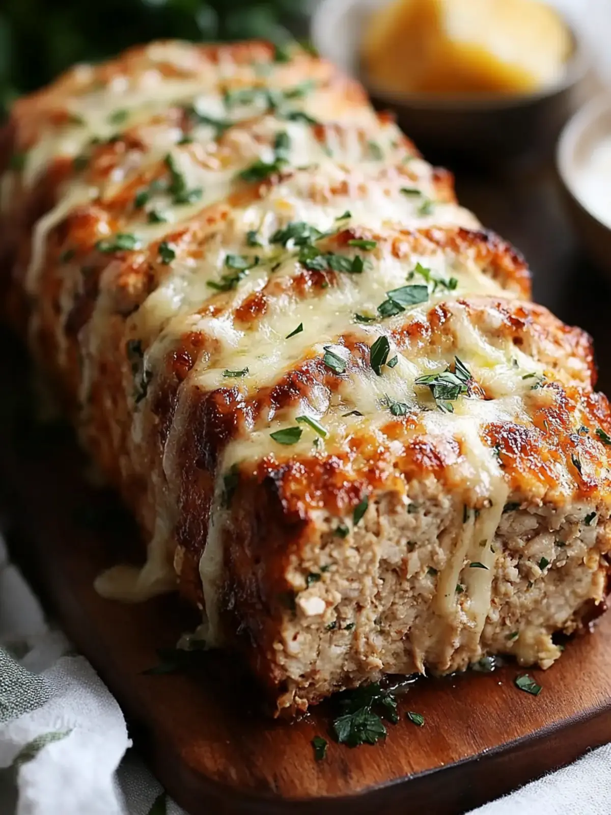 Garlic Parmesan Chicken Meatloaf: Comfort Food Revamped 5 Garlic Parmesan Chicken Meatloaf