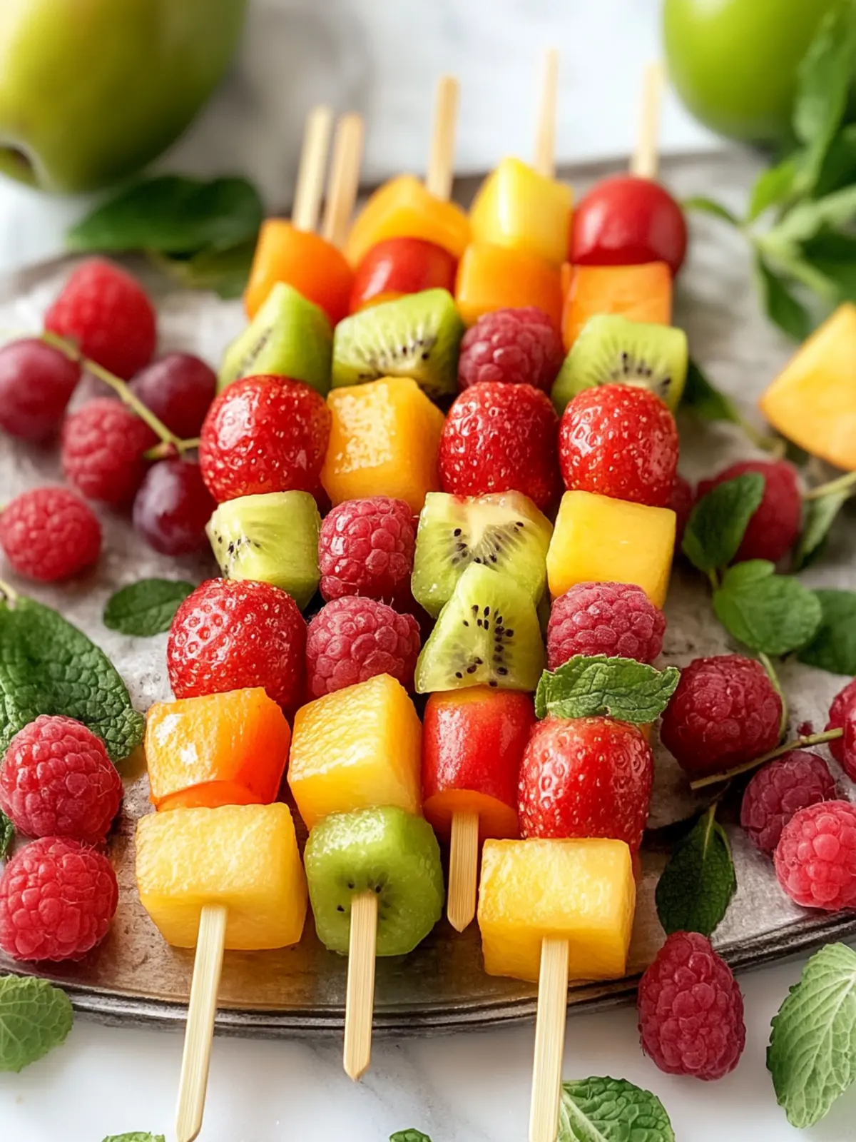 Colorful Fruit Skewers for a Refreshing Summer Treat 5 Fruit Skewers