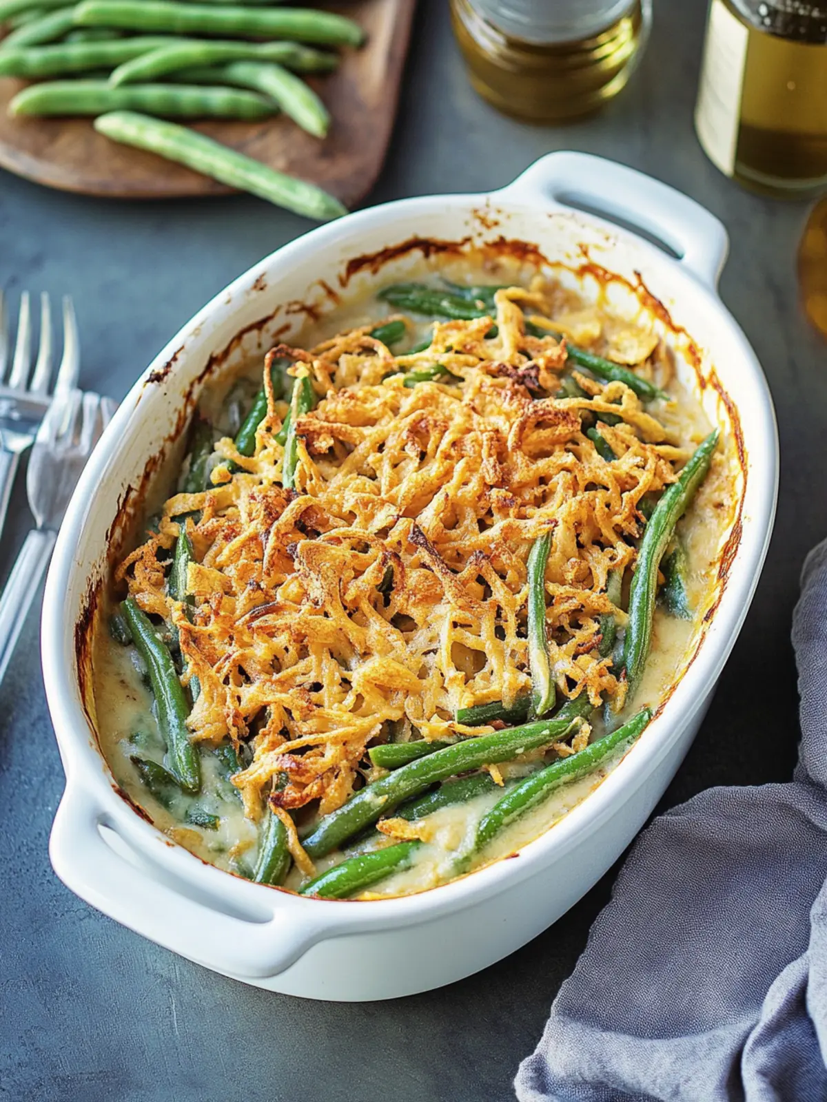 Delicious Green Bean Casserole for Cozy Family Gatherings 4 Green Bean Casserole