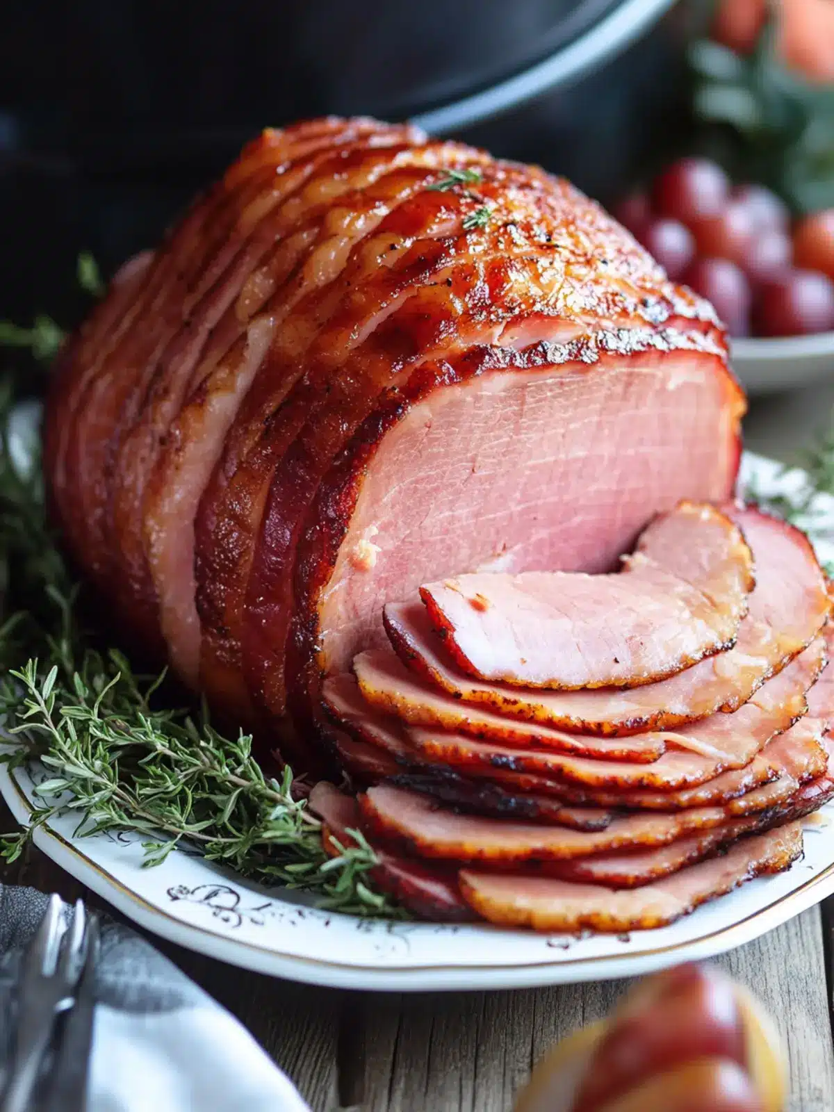 Delicious Crockpot Spiral Ham with Sweet Pineapple Glaze 3 Crockpot Sprial Ham