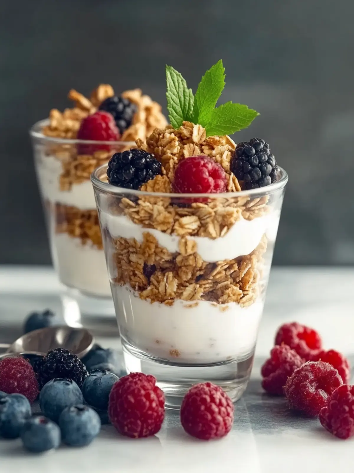 Delicious Yogurt Parfaits with Granola and Berries Bliss 3 Yogurt Parfaits with Granola and Berries