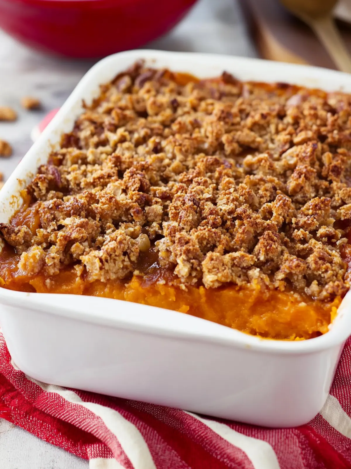 Sweet Potato Casserole with Praline Streusel Bliss 5 Sweet Potato Casserole with Praline Streusel Topping