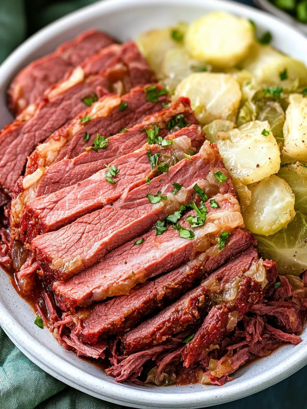 Savory Slow Cooker Corned Beef and Cabbage Made Easy 2 Slow Cooker Corned Beef and Cabbage