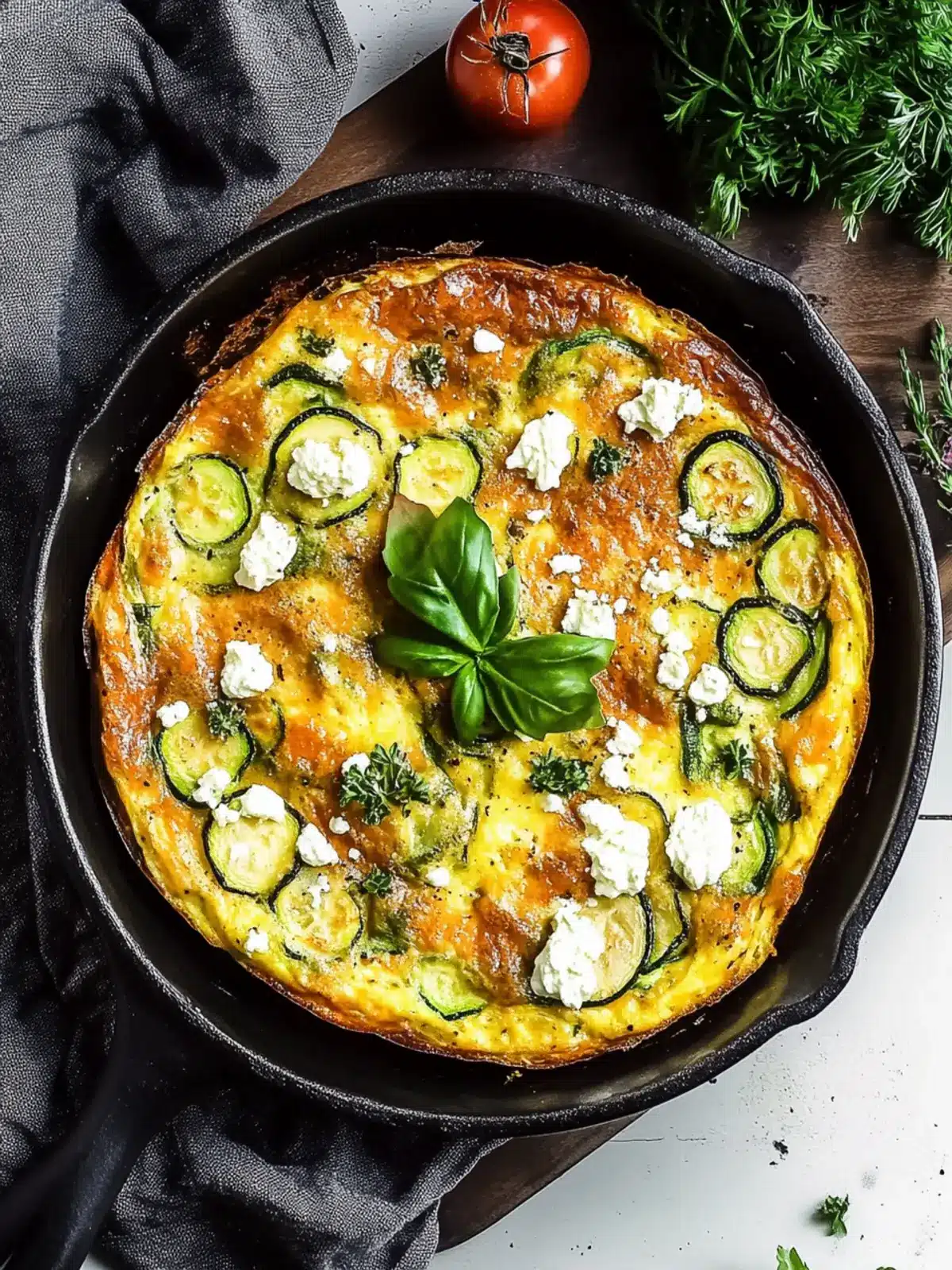 Savory Zucchini Frittata for a Flavor-Packed Breakfast Delight 2 Zucchini Frittata