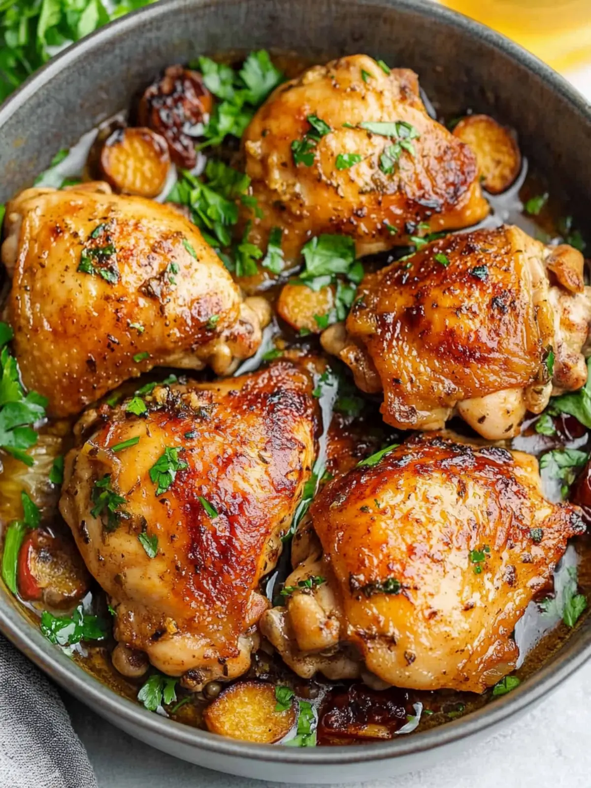 Zesty Garlic Chicken Thighs for Effortless Dinner Perfection 4 Garlic Chicken Thighs