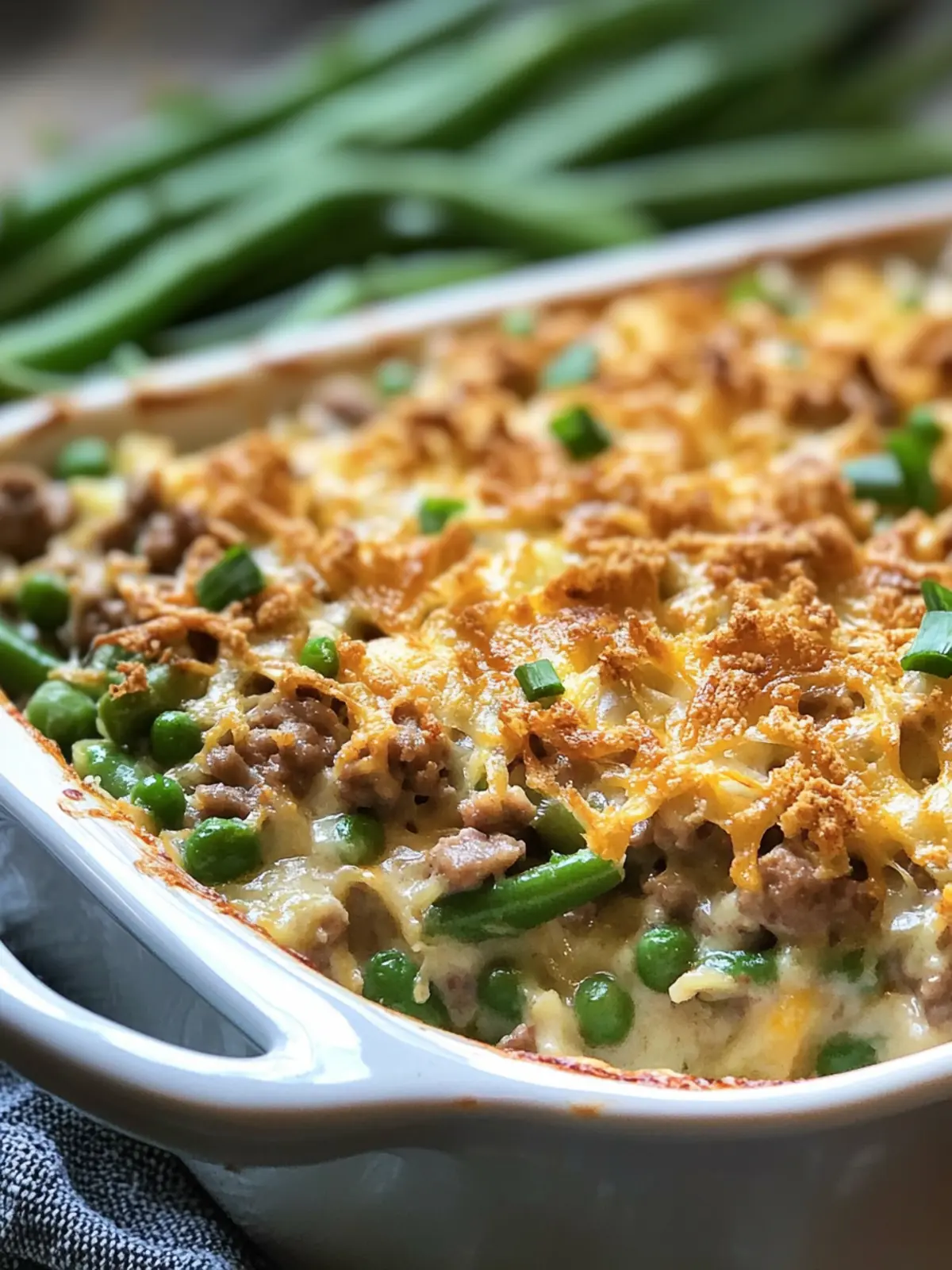 Delicious Hamburger Green Bean Casserole for Family Comfort 3 Hamburger Green Bean Casserole