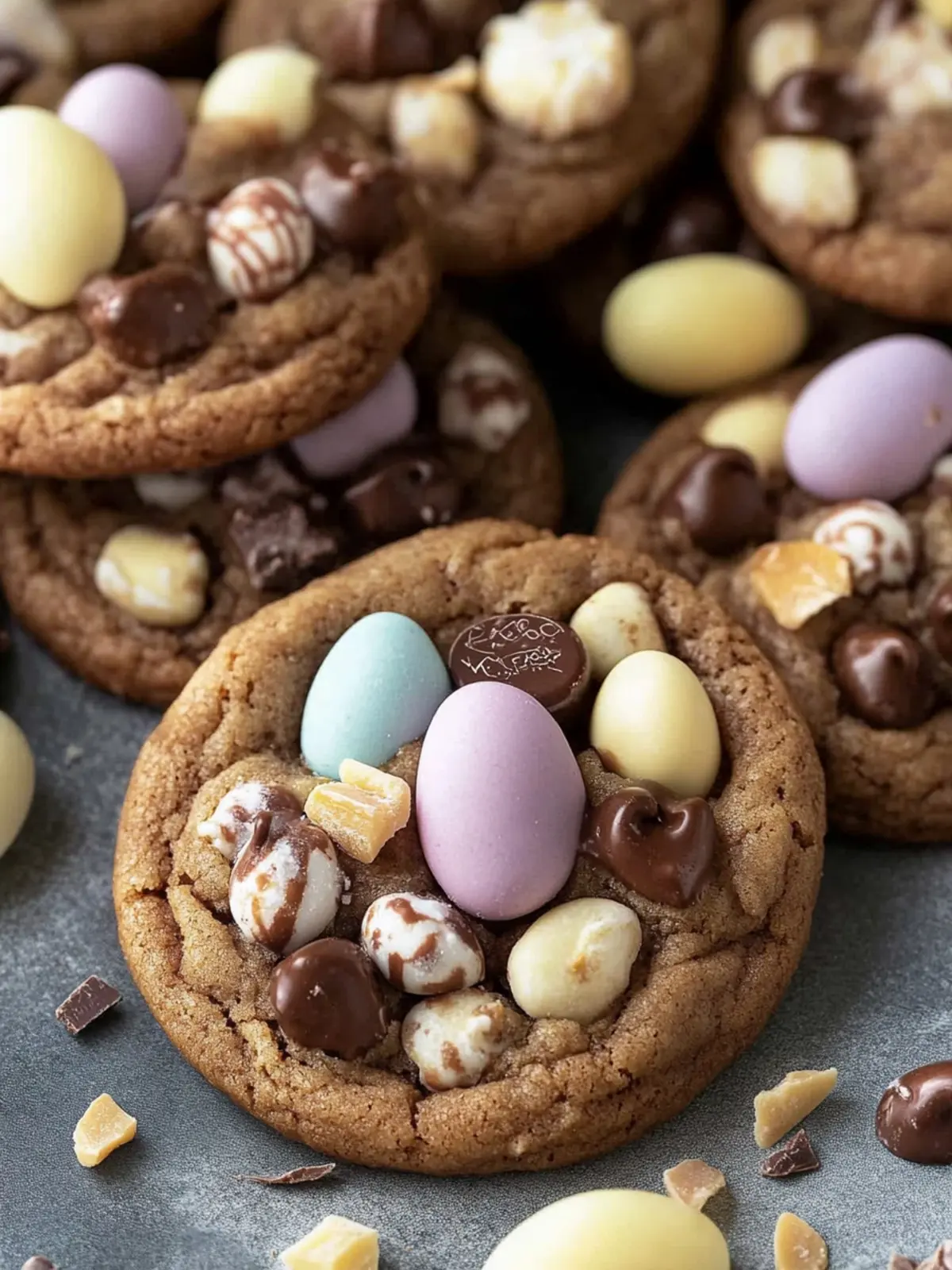 Easter Chocolate Cookies Bursting with Fun Treats 2 Easter Chocolate Cookies
