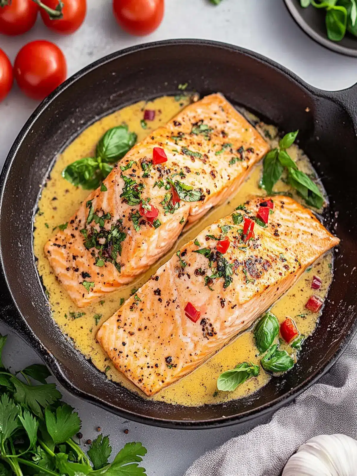 Marry Me Salmon with Creamy Garlic Sauce for Food Lovers 5 Marry Me Salmon