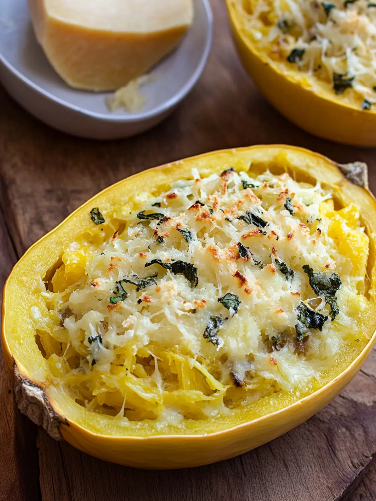 Irresistible Five Cheese Garlic Spaghetti Squash Delight 2 Five Cheese Garlic Spaghetti Squash