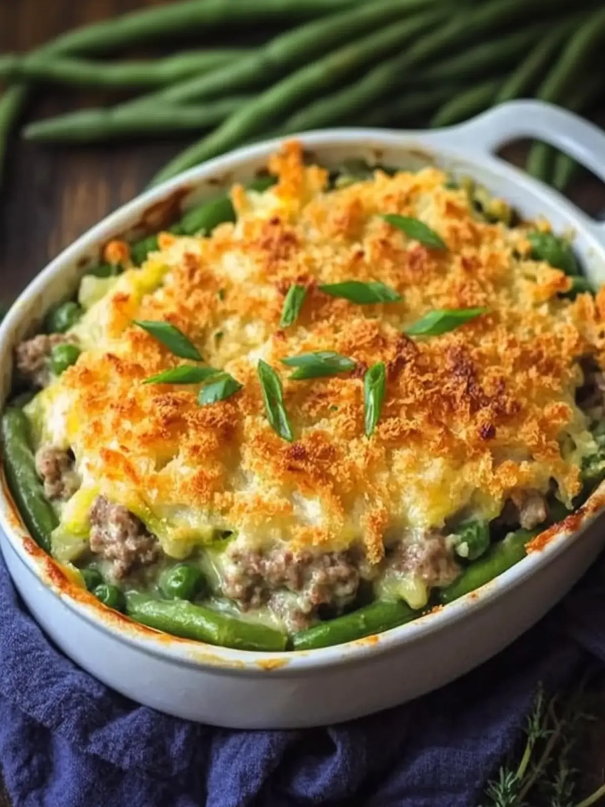Savory Hamburger Green Bean Casserole Your Family Will Love 3 Hamburger Green Bean Casserole