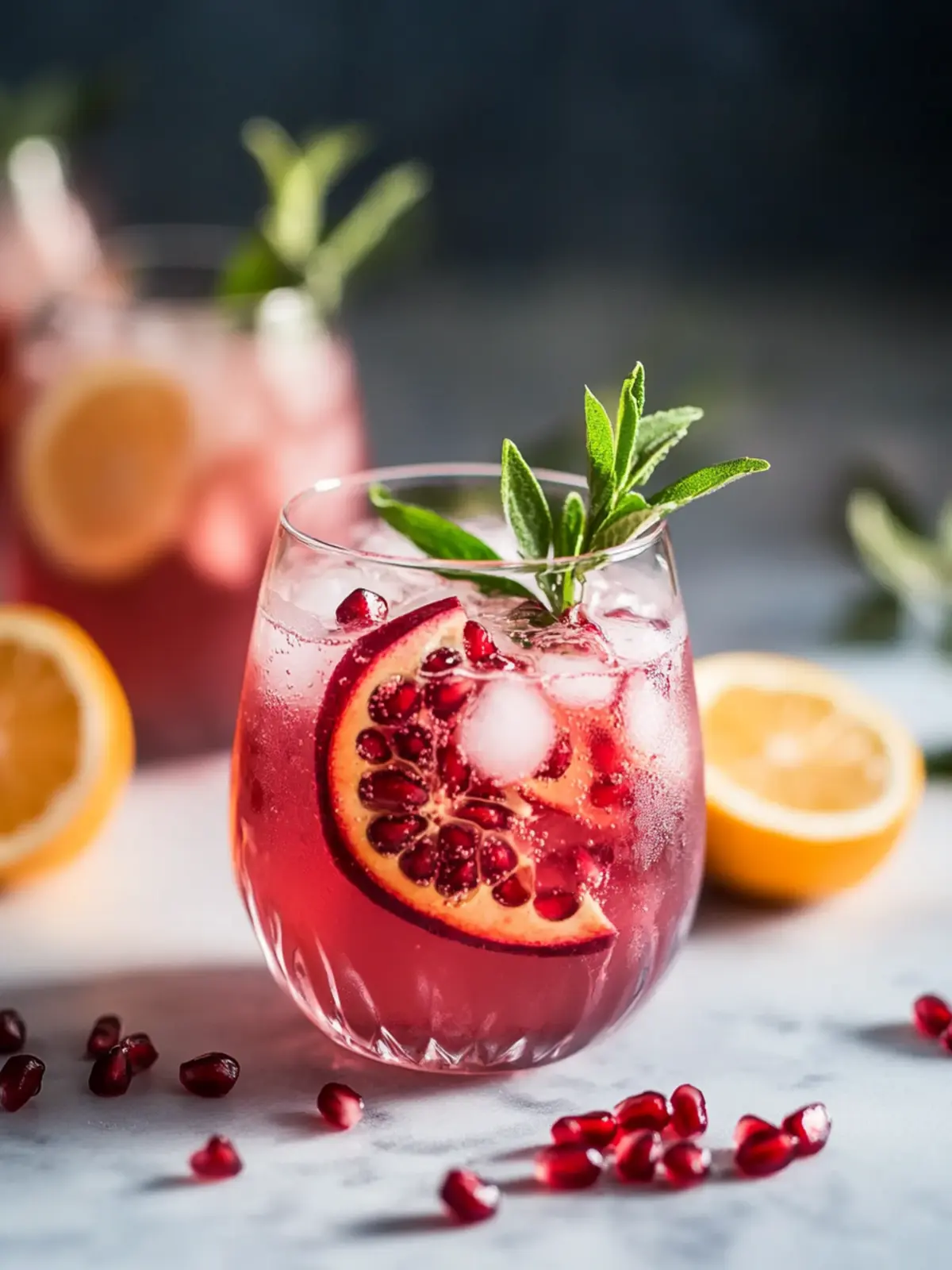Pomegranate Passion Fizz: A Refreshing Celebration Sip! 4 Pomegranate Passion Fizz