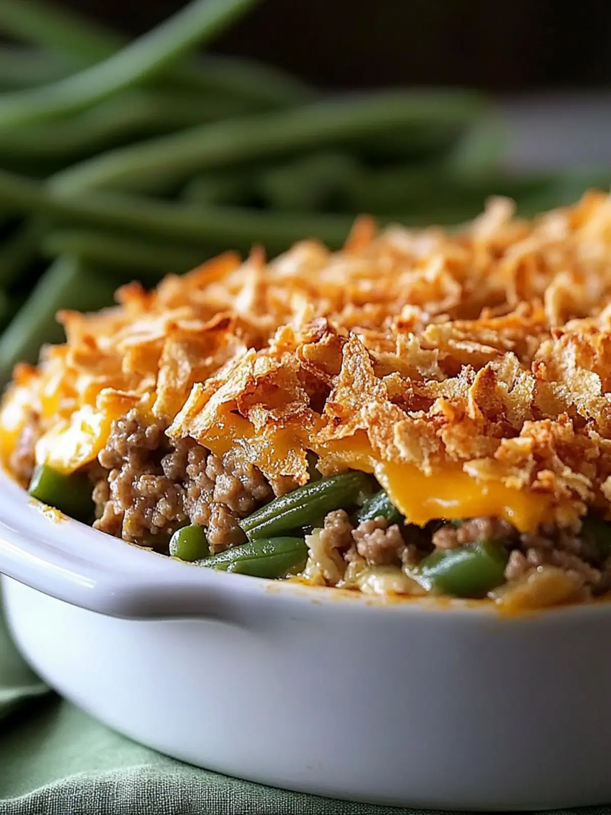 Hearty Hamburger Green Bean Casserole for Comfort Cravings 4 Hamburger Green Bean Casserole