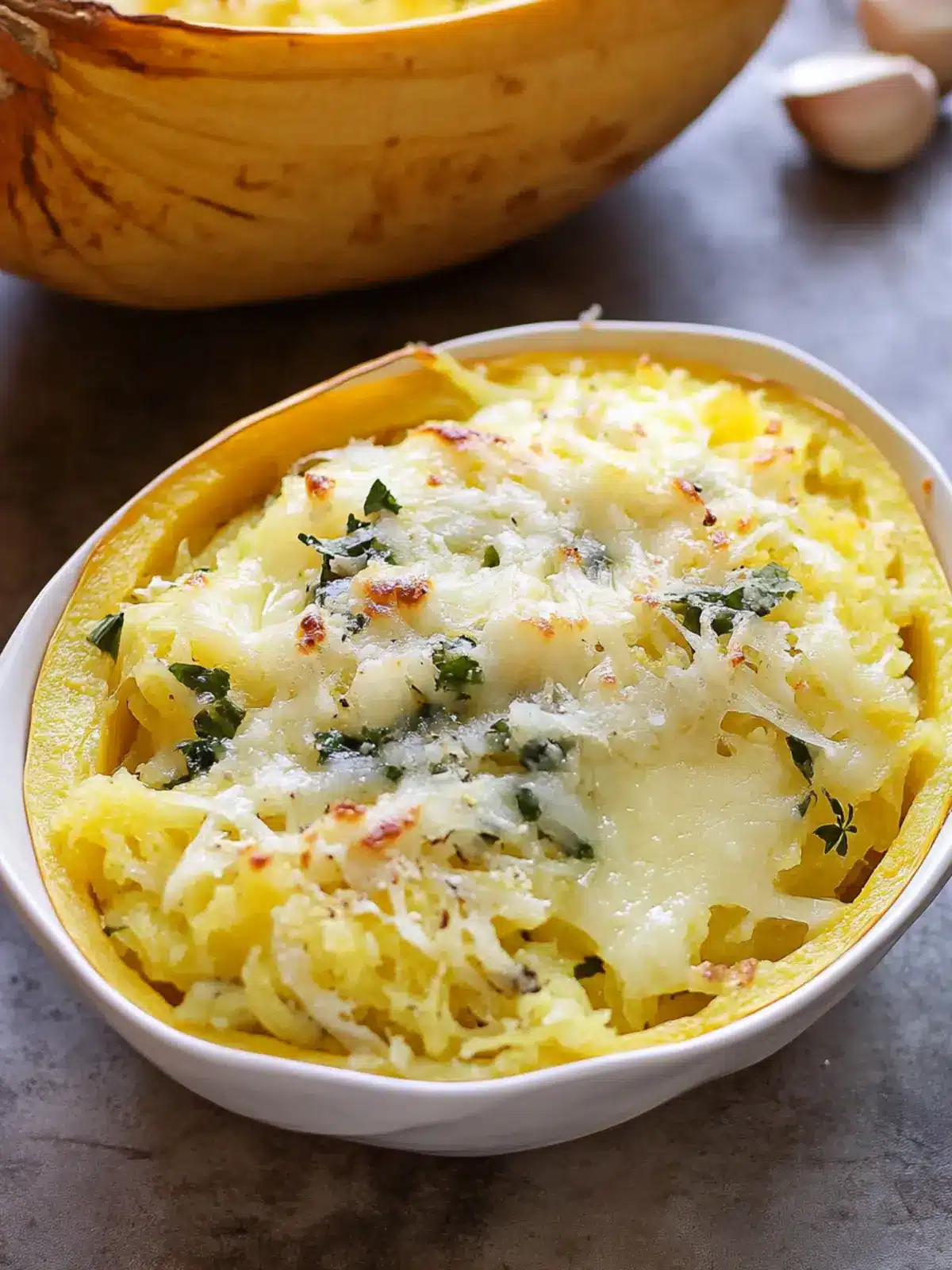 Irresistible Five Cheese Garlic Spaghetti Squash Delight 5 Five Cheese Garlic Spaghetti Squash