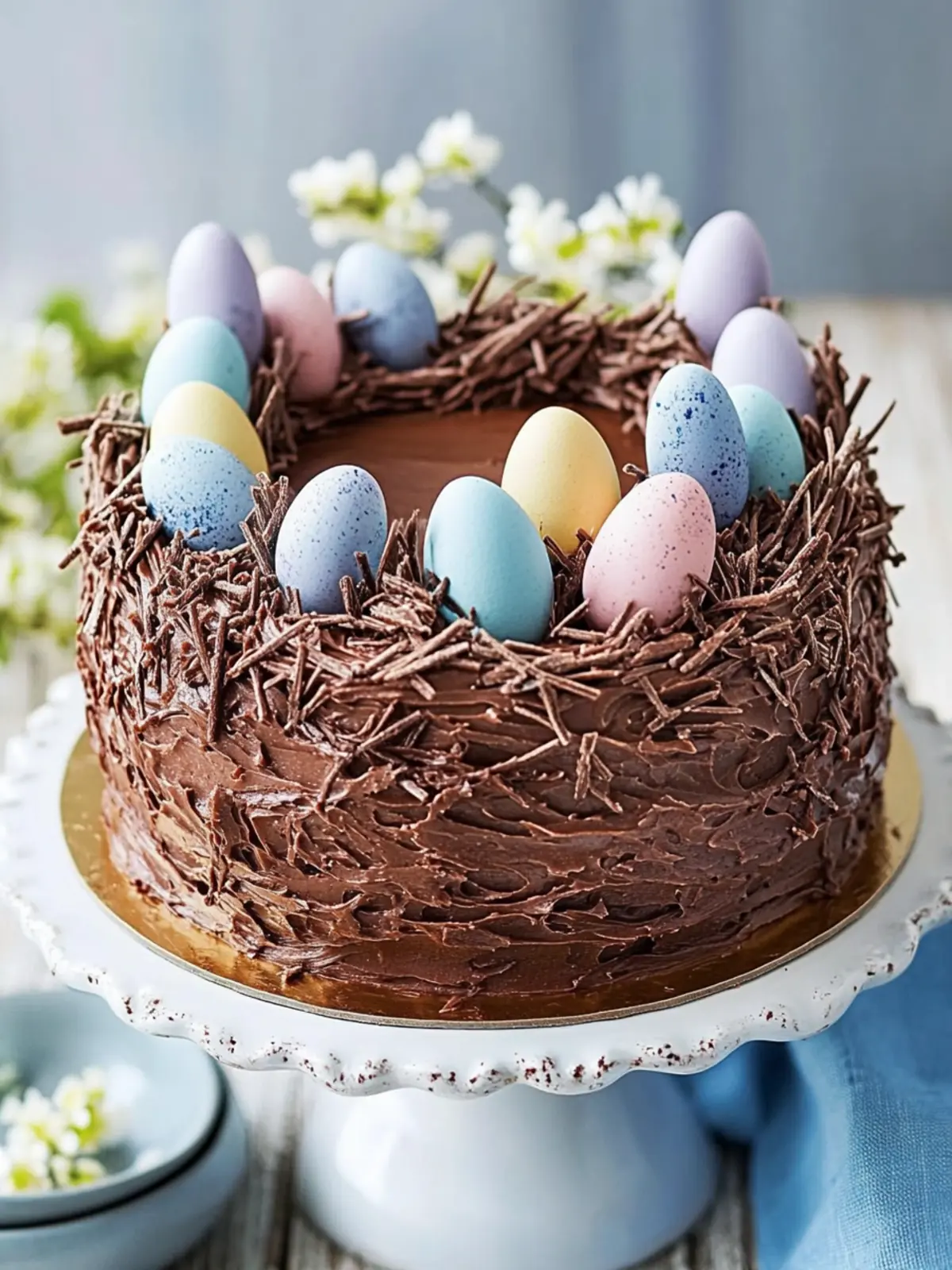 Decadent Chocolate Nest Easter Cake to Wow Your Guests 3 Chocolate nest Easter cake