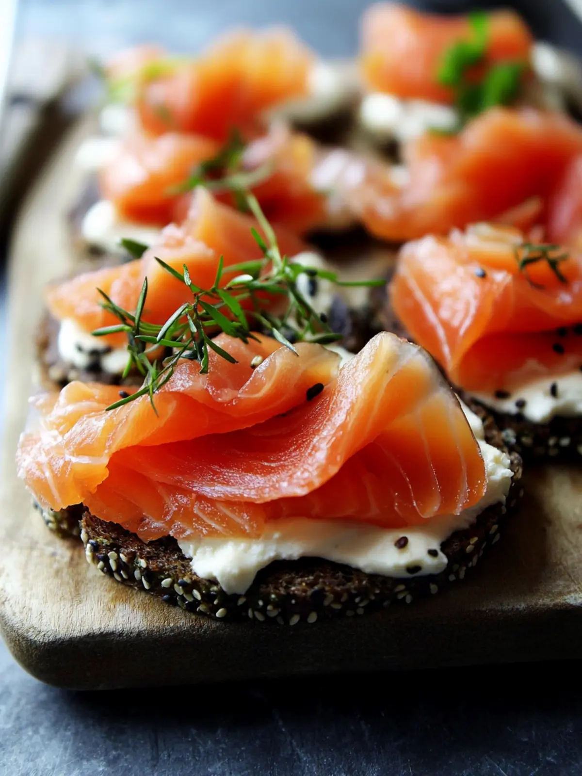 Irresistible Smoked Salmon on Pumpernickel Rye Bliss 5 Smoked Salmon on Pumpernickel Rye