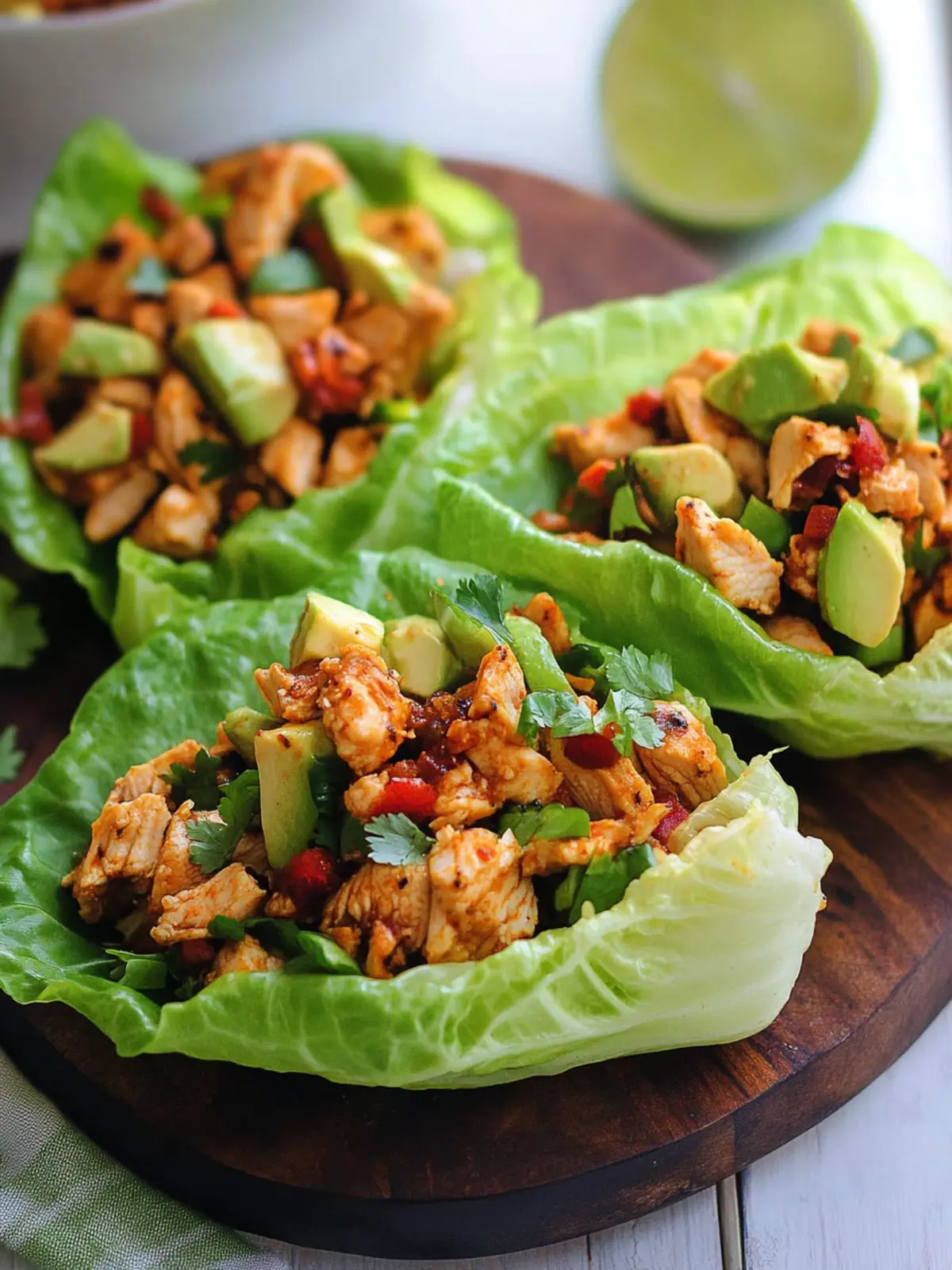 Delicious Chipotle Chicken Lettuce Wraps for a Fresh Feast 4 Chipotle Chicken Lettuce Wraps