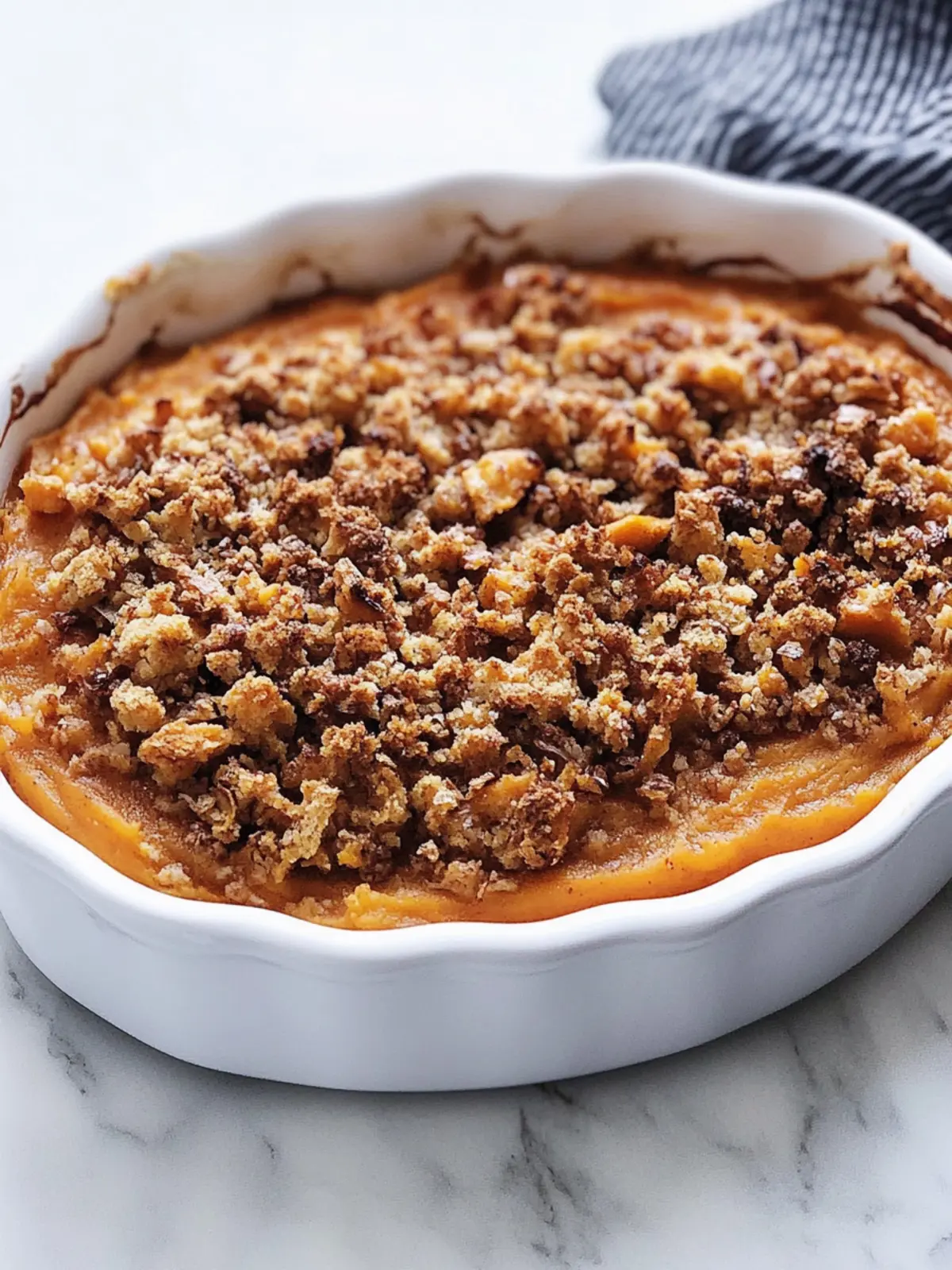 Irresistible Sweet Potato Casserole with Crunchy Pecan Topping 2 Sweet Potato Casserole