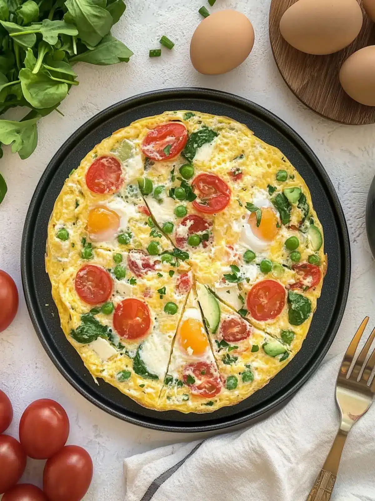 Delicious Egg White Frittata Packed with Fresh Veggies 2 Egg White Frittata