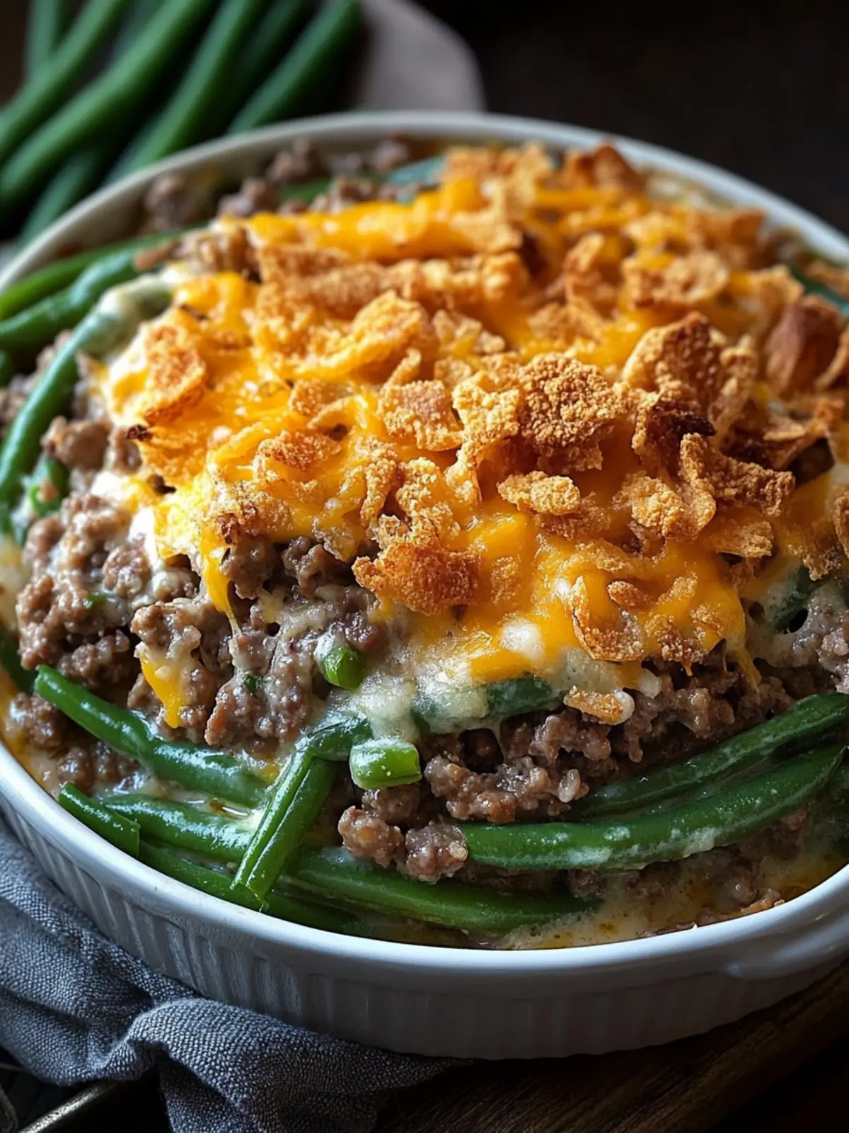 Savory Hamburger Green Bean Casserole for Cozy Nights 4 Hamburger Green Bean Casserole