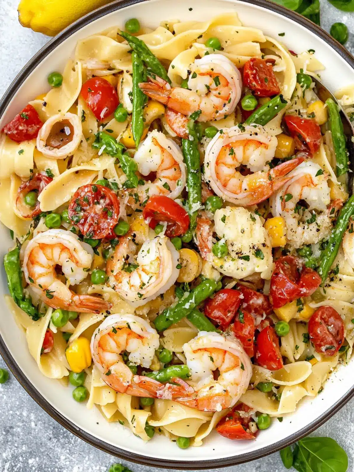 Delicious Pasta Primavera with Shrimp for a Fresh Twist! 3 Pasta Primavera with Shrimp