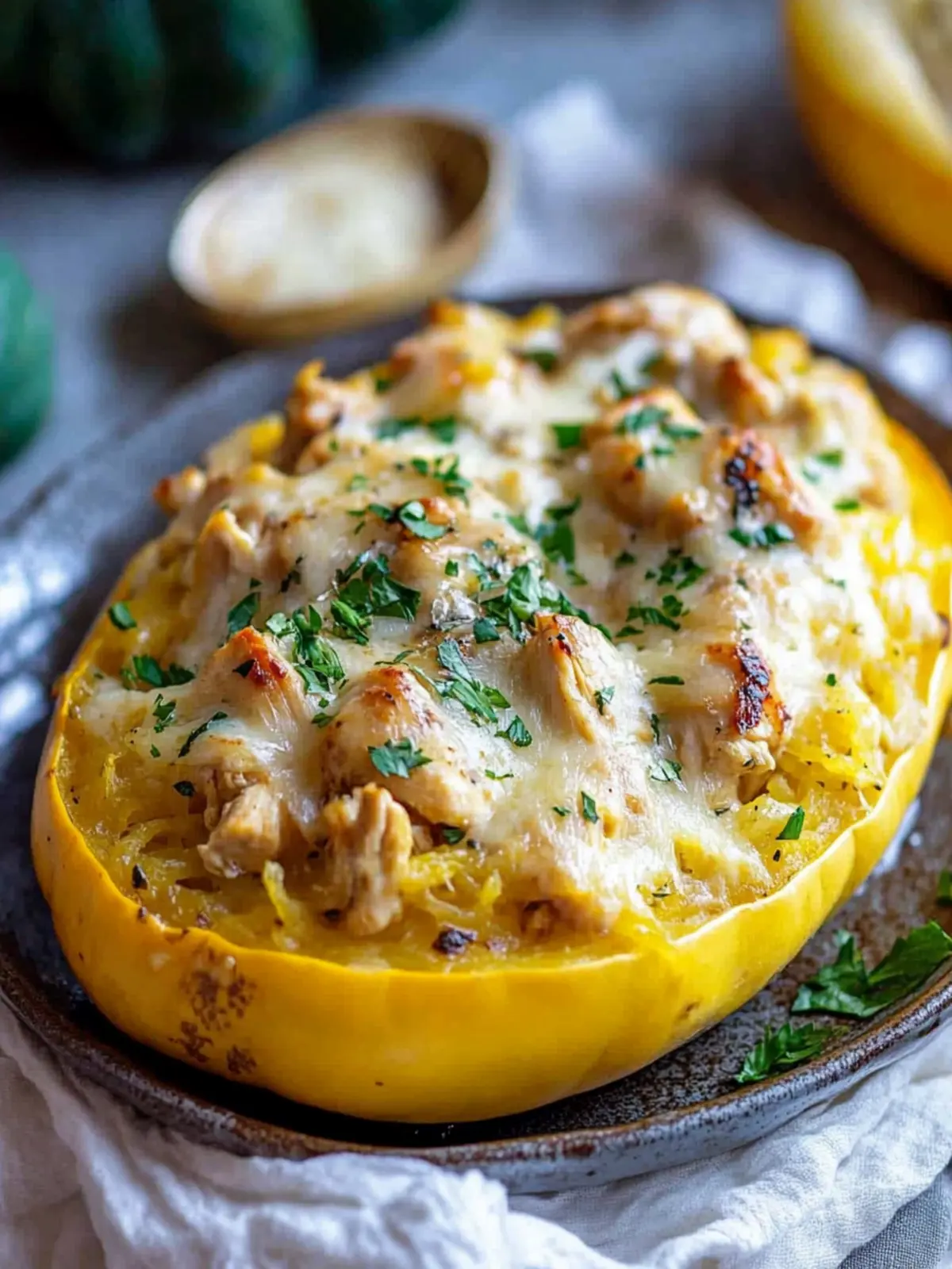 Creamy Chicken Spaghetti Squash That Will Wow Your Taste Buds 5 Chicken Spaghetti Squash