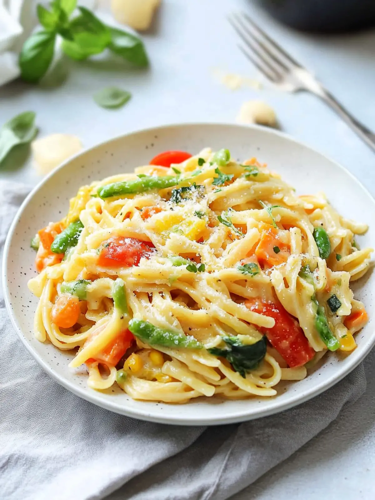 Creamy Vegetable Pasta That's Pure Comfort in Every Bite 3 Creamy Vegetable Pasta