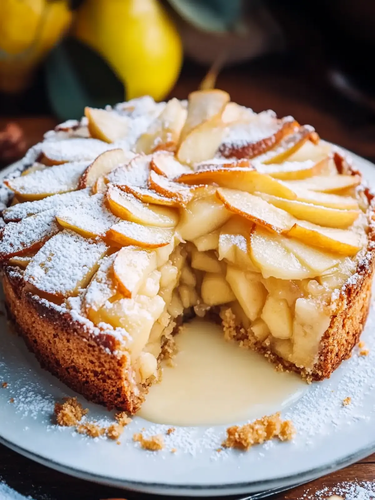 Irresistible Irish Apple Cake with Warm Custard Delight 3 Irish apple cake warm custard