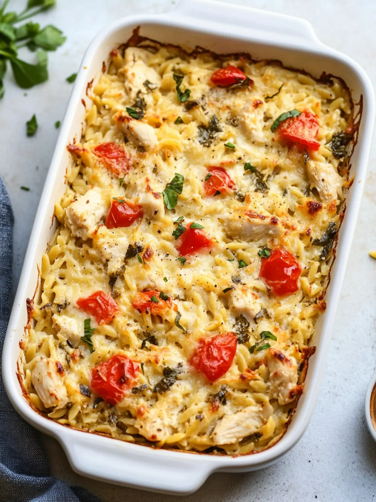 Creamy Chicken Orzo Bake: A Cozy Dinner Delight 5 Chicken Orzo Bake