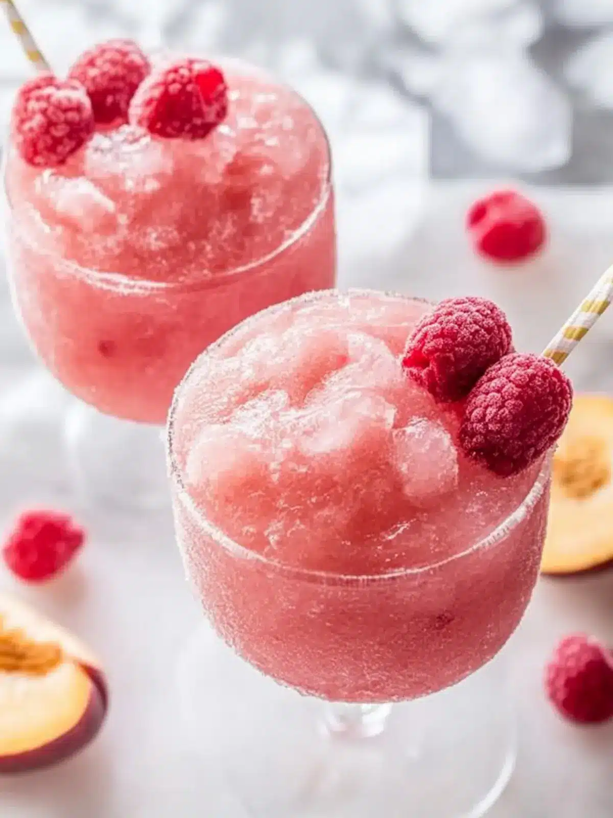Raspberry Peach Frosé: The Perfect Summer Chill for You! 2 Raspberry Peach Frosé