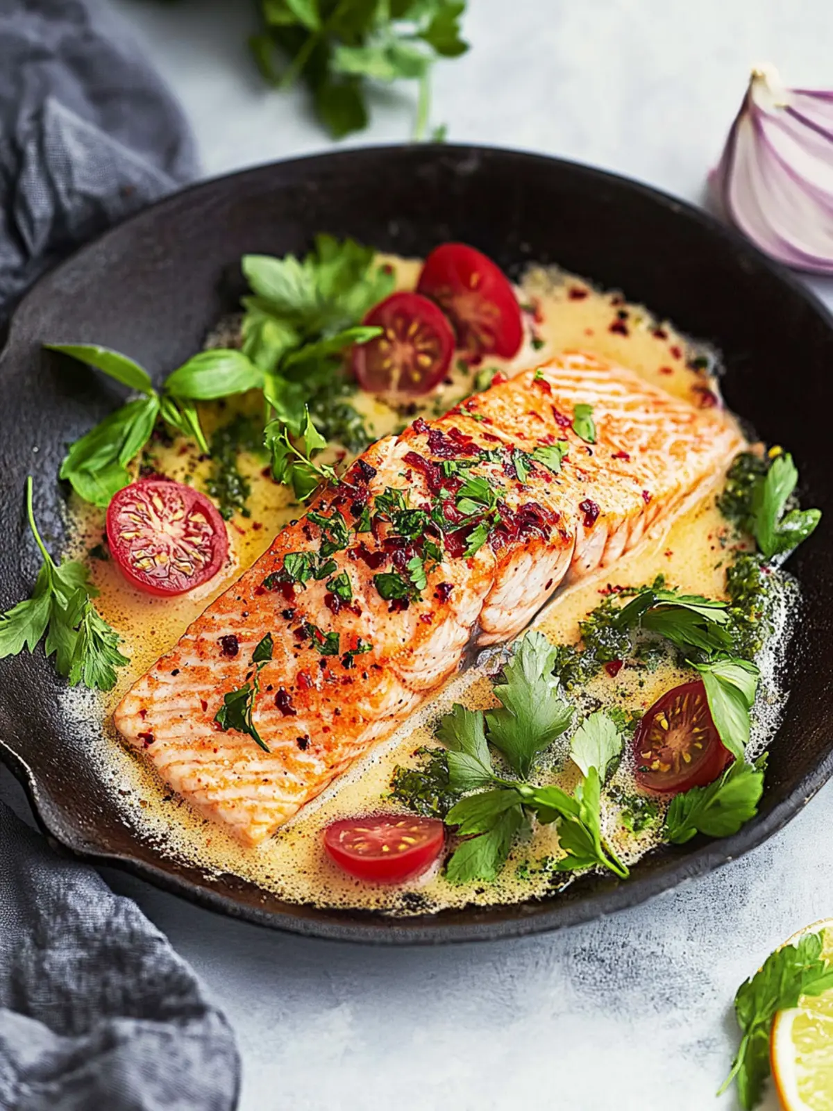 Marry Me Salmon with Creamy Garlic Sauce for Food Lovers 2 Marry Me Salmon