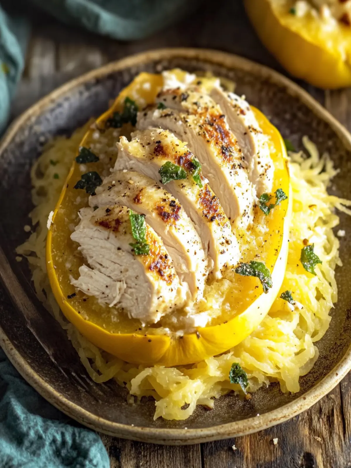 Savor Delicious Chicken Spaghetti Squash in Under 40 Minutes 2 Chicken Spaghetti Squash