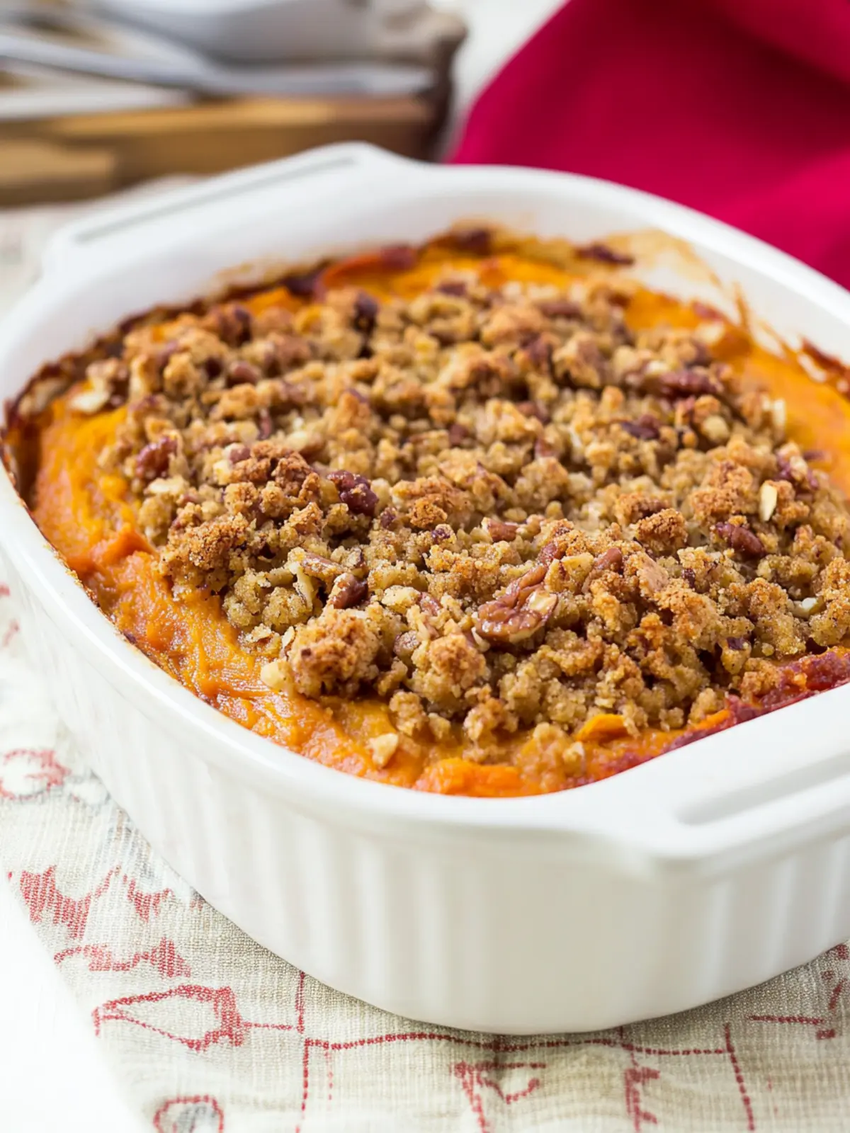 Sweet Potato Casserole with Praline Streusel Bliss 2 Sweet Potato Casserole with Praline Streusel Topping