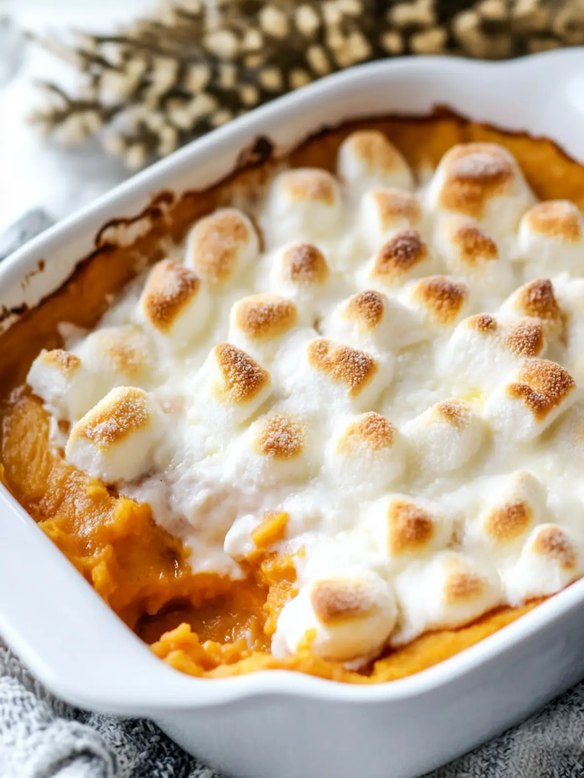 Irresistible Sweet Potato Casserole with Marshmallows Bliss 4 Sweet Potato Casserole with Marshmallows