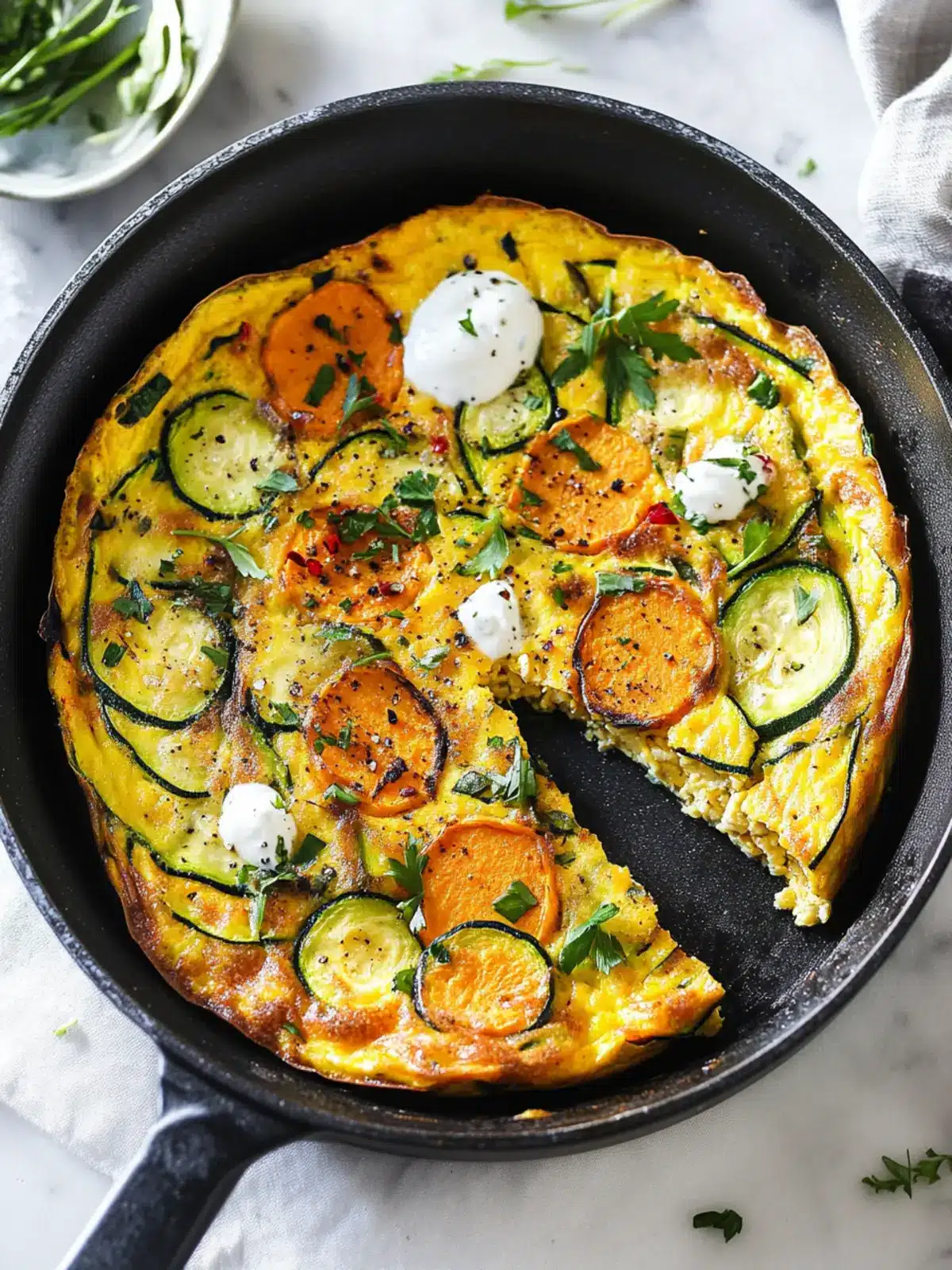 Zucchini Sweet Potato Frittata for a Flavor-Packed Surprise 4 Zucchini Sweet Potato Frittata