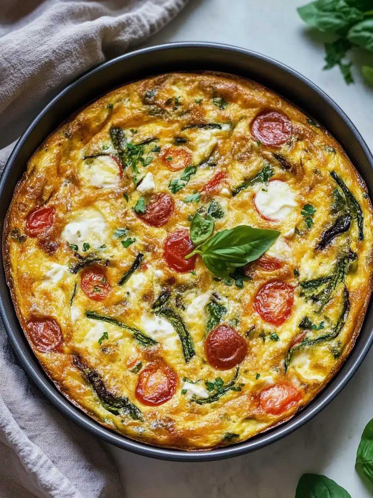 Savory Vegetable Frittata: Quick and Delicious for Weekend Brunch 5 Vegetable Frittata