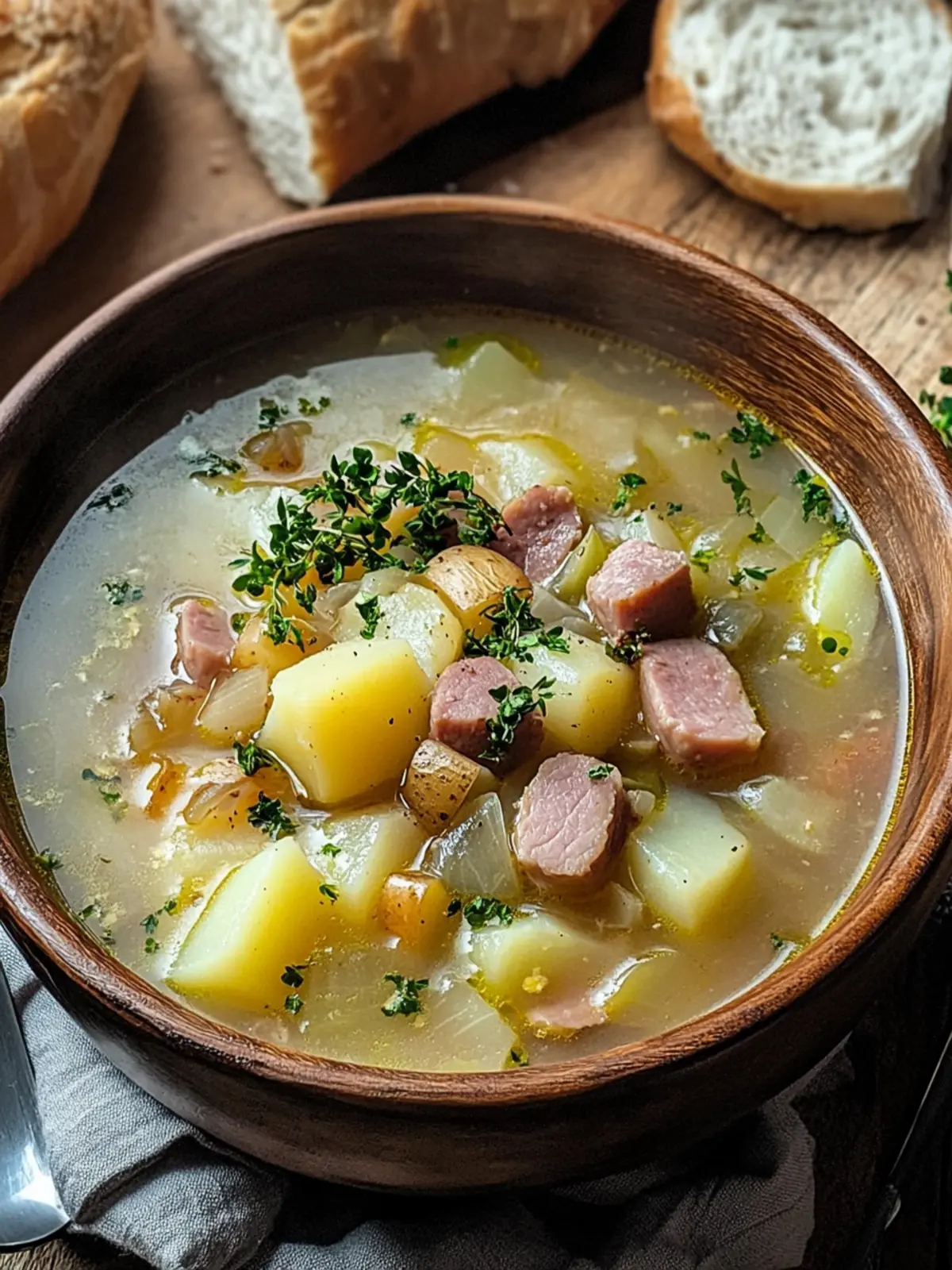 Hearty Ham Bone Soup with Potatoes and Cabbage Bliss 4 Ham Bone Soup with Potatoes and Cabbage