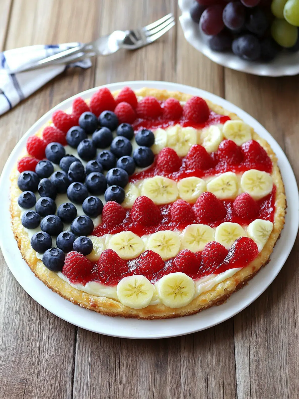 American Flag Fruit Pizza: Your Summer Celebration Dessert 5 American Flag Fruit Pizza