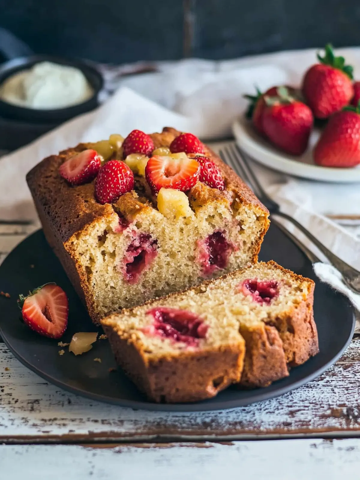 Savory Strawberry Bread With Fresh Strawberries Made Easy 3 Strawberry Bread With Fresh Strawberries
