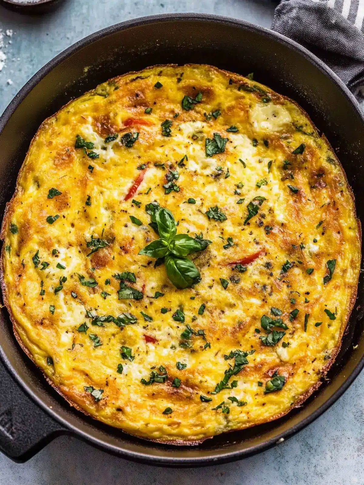 Perfectly Fluffy Egg Frittata for Effortless Weekend Brunch 4 Egg Frittata