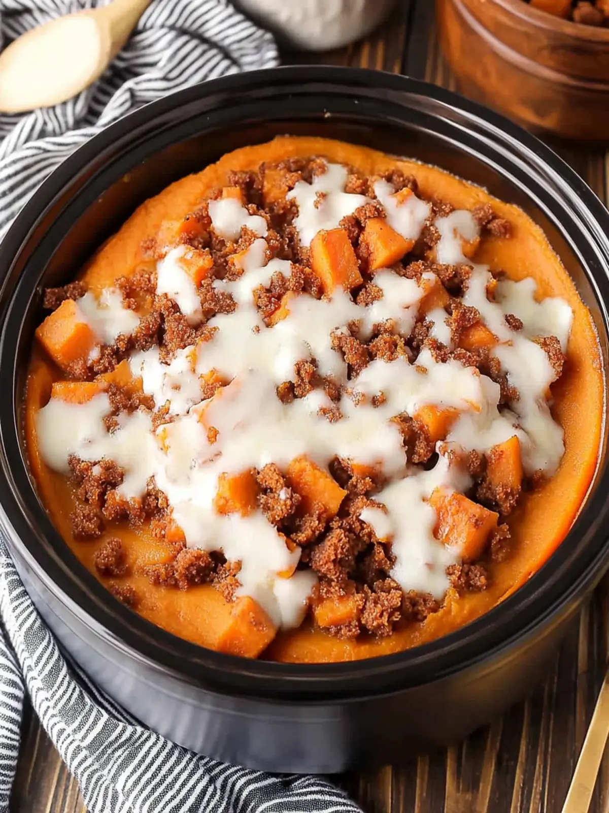 Irresistible Crockpot Sweet Potato Casserole You'll Love 2 Crockpot Sweet Potato Casserole