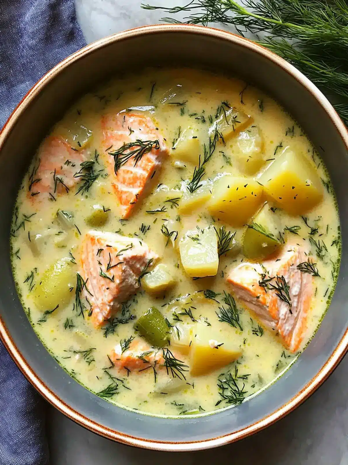 Creamy Dill Salmon Soup with Potatoes and Leeks Your New Favorite 5 Creamy Dill Salmon Soup with Potatoes and Leeks